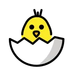 Hatching Chick SVG Icon